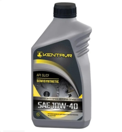 Олія моторна KENTAVR SEMISYNTHETIC 10W-40 API SN/CF, каністра 1л ПЕ